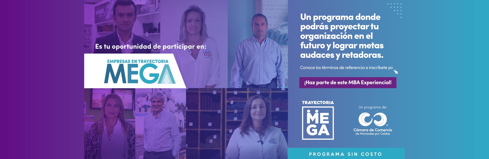 BANNER CONVOCATORIA MEGA Banner de la convocatoria Empresas en Trayectoria Mega