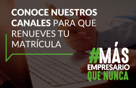 Conoce nuestros canales para que renueves tu matrícula