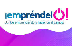 Logo Empréndelo, juntos emprendiendo y haciendo el cambio